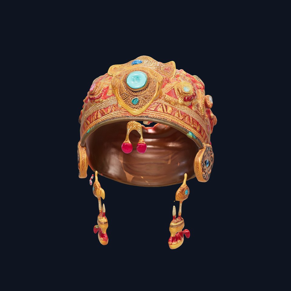 Ornate Jeweled Crown Model Pack